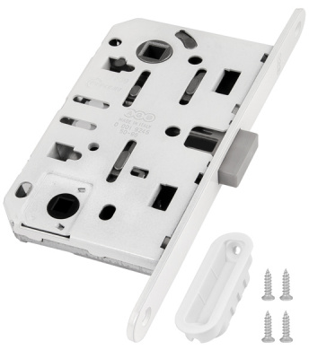 Защелка врезная WC с отв. пл.  MEDIANA POLARIS AGB (АГБ)белый