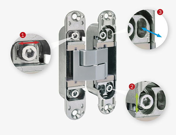 Петли скрытой установки AGB ECLIPSE 3.0 (4 накладки в комплекте)