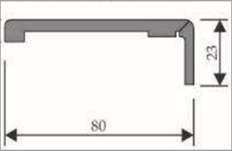Дверной наличник К/2 80х23х2200 мм Сицилия/Мадрид