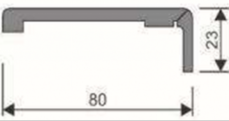 Наличник №К/2 23х80х2200 мм (бархат)