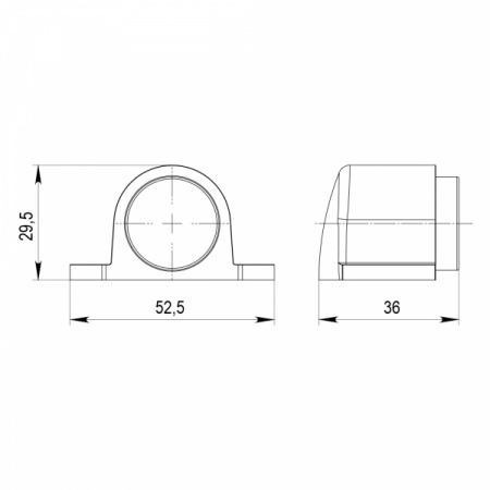 Упор Punto (Пунто) дверной напольный DFIX/MF52 (DSM-52 ) магнитный